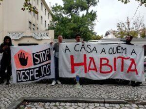 [Lisboa] Alcina e Carlos foram despejados esta manhã / Protesto agora em frente ao ministério