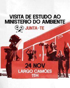 COMUNICADO: ESTUDANTES EM “VISITA DE ESTUDO” VÃO OCUPAR O MINISTÉRIO DO AMBIENTE PELO FIM AOS FÓSSEIS