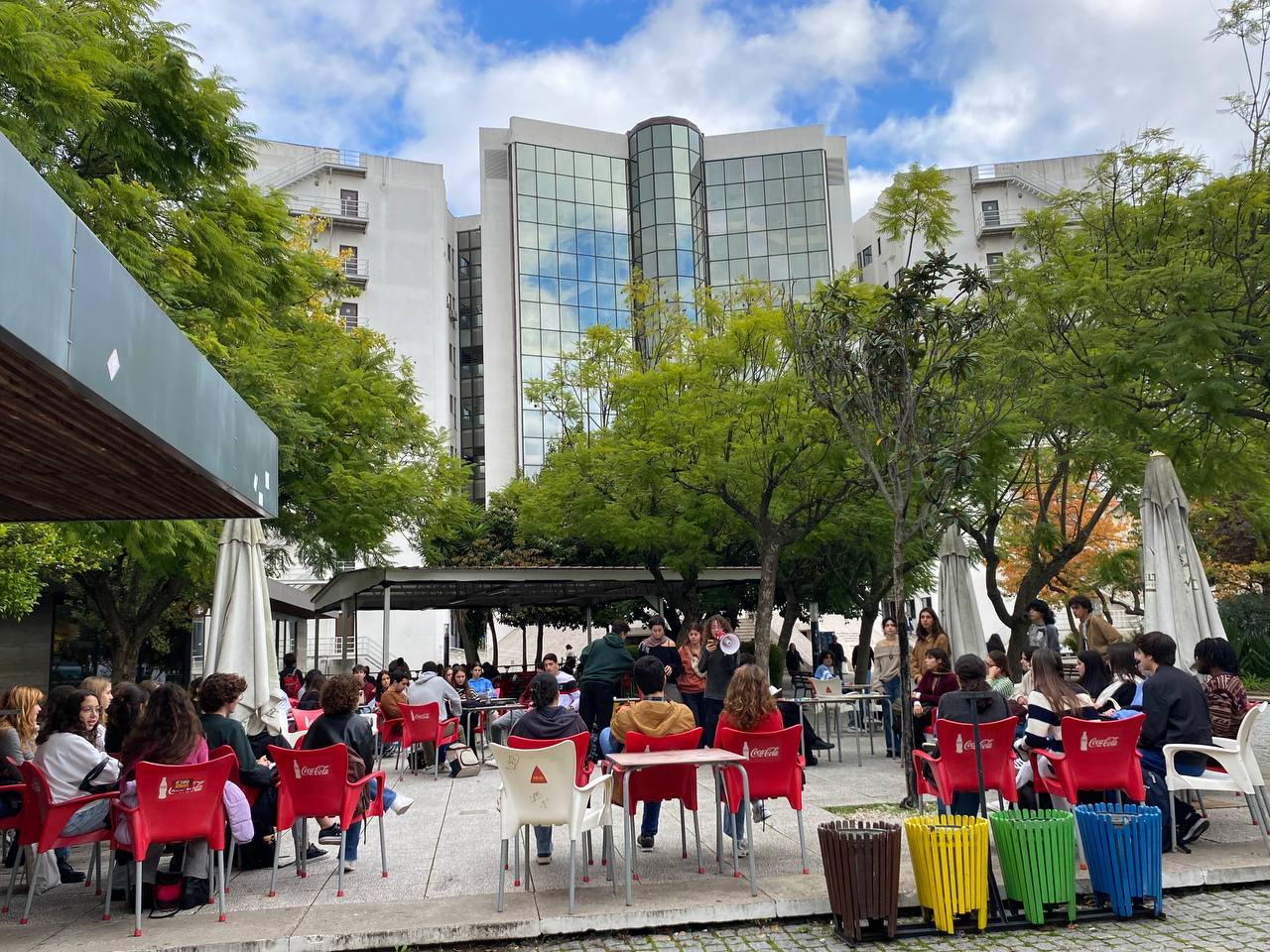 Estudantes da FCSH montaram a sua ocupação.