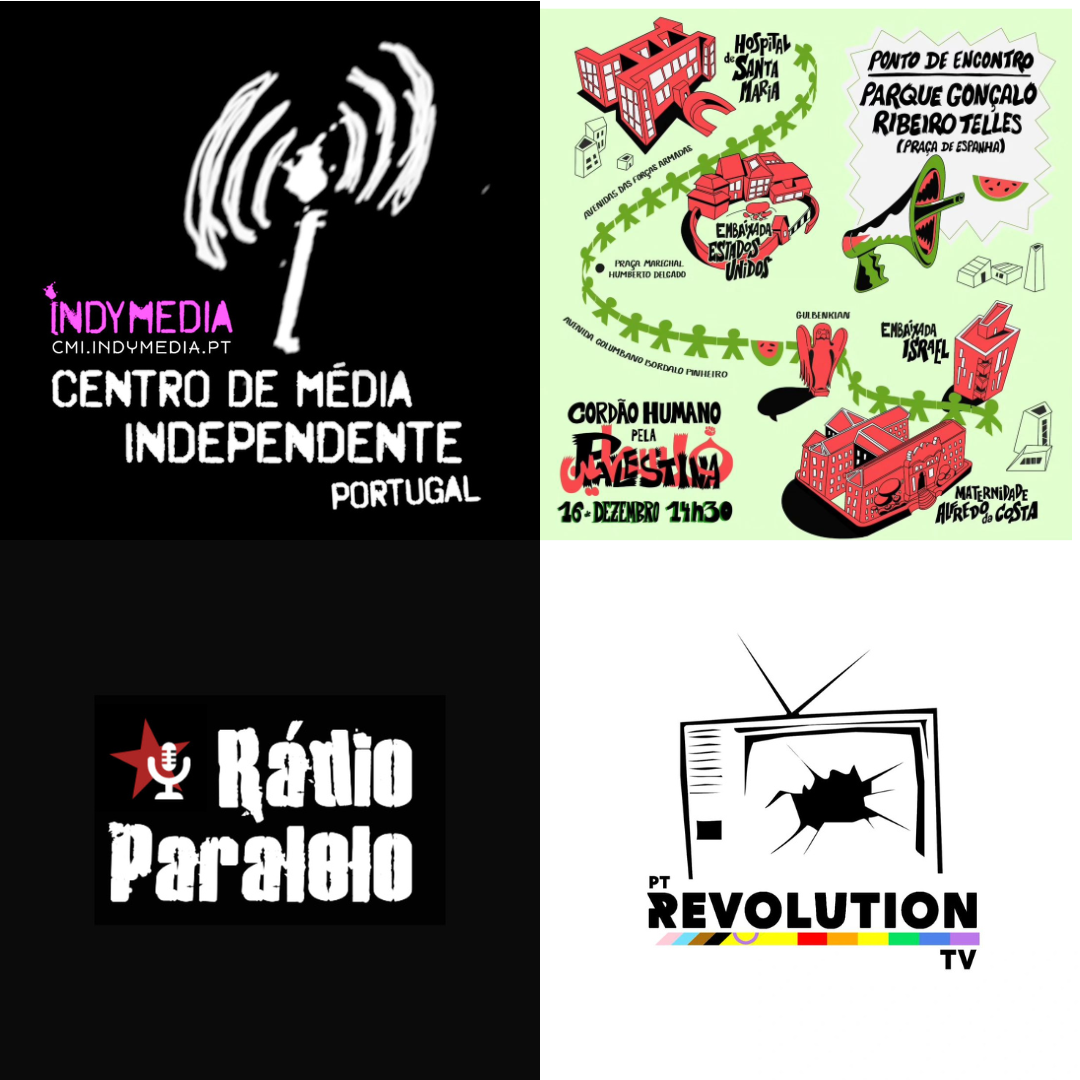 Cordão Humano pela Palestina – Apelo aos media independentes.