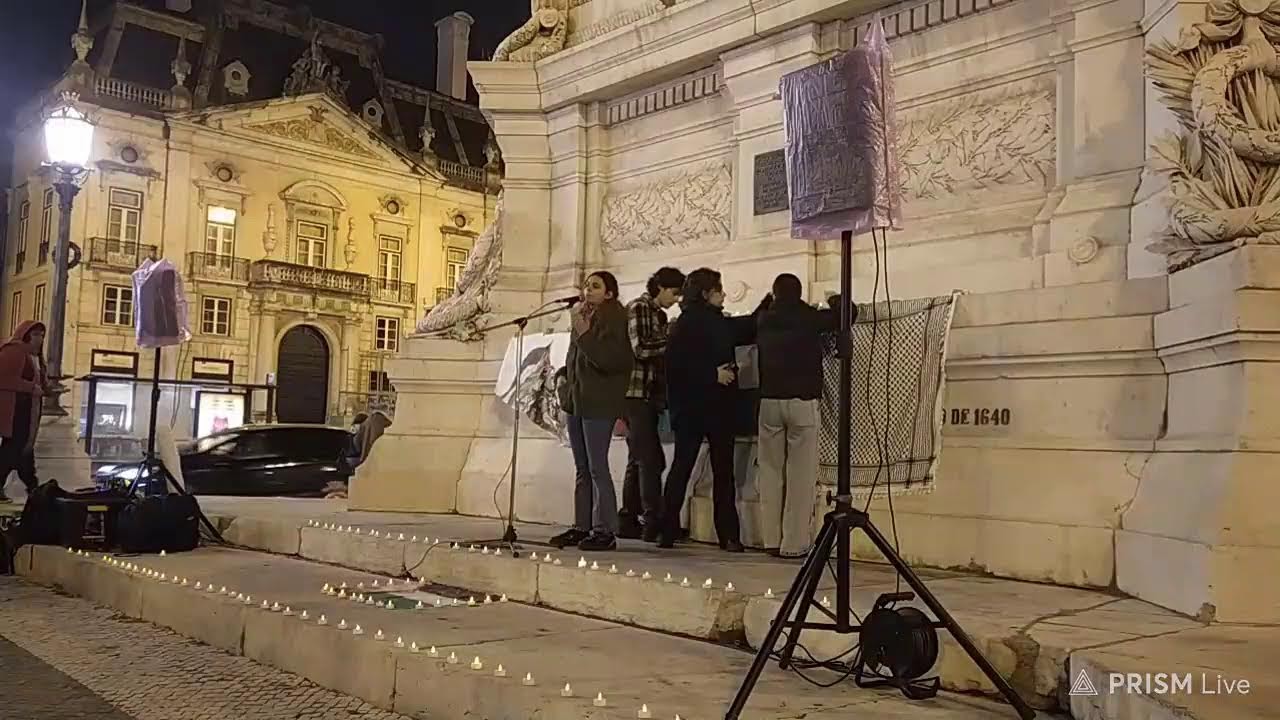 [Lisboa Live] Vigília pela Palestina Praça Restauradores