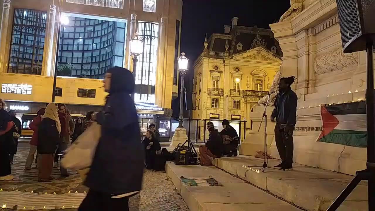 [Lisboa Live] Vigília pela Palestina Praça Restauradores #PTrevolutionTV #indymedia #freepalestine
