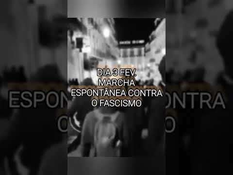 Não passarão! Manifestação antifascista, carga policial à praça do município