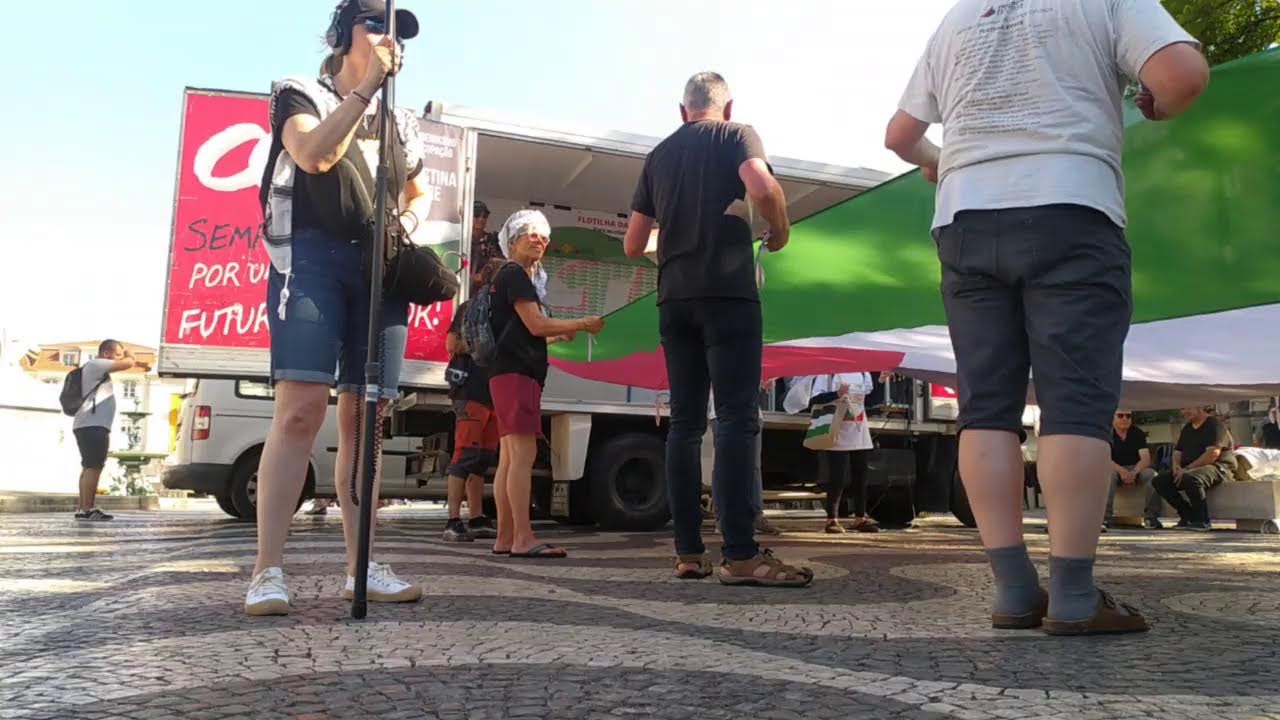 [Lisboa] Concentração Flotilha pela Liberdade para as Crianças da Palestina #PTrevolutionTV #AltPT
