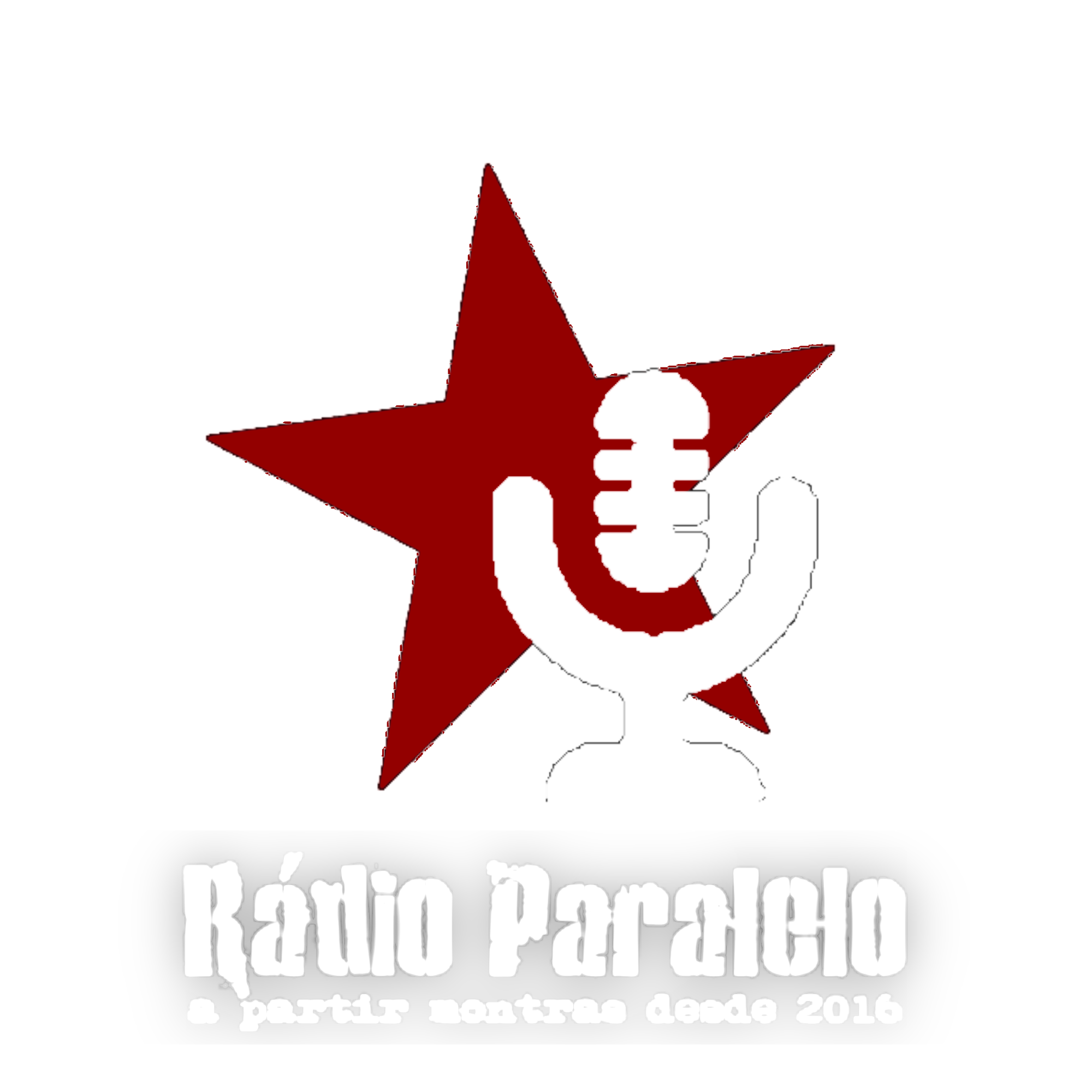 radio paralelo, a red star and a microphone