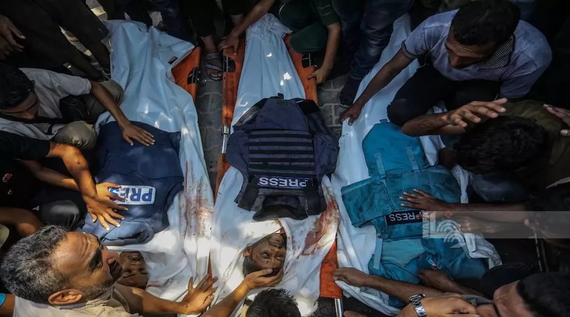 252 Jornalistas Palestinos foram assassinados desde o início da guerra genocida