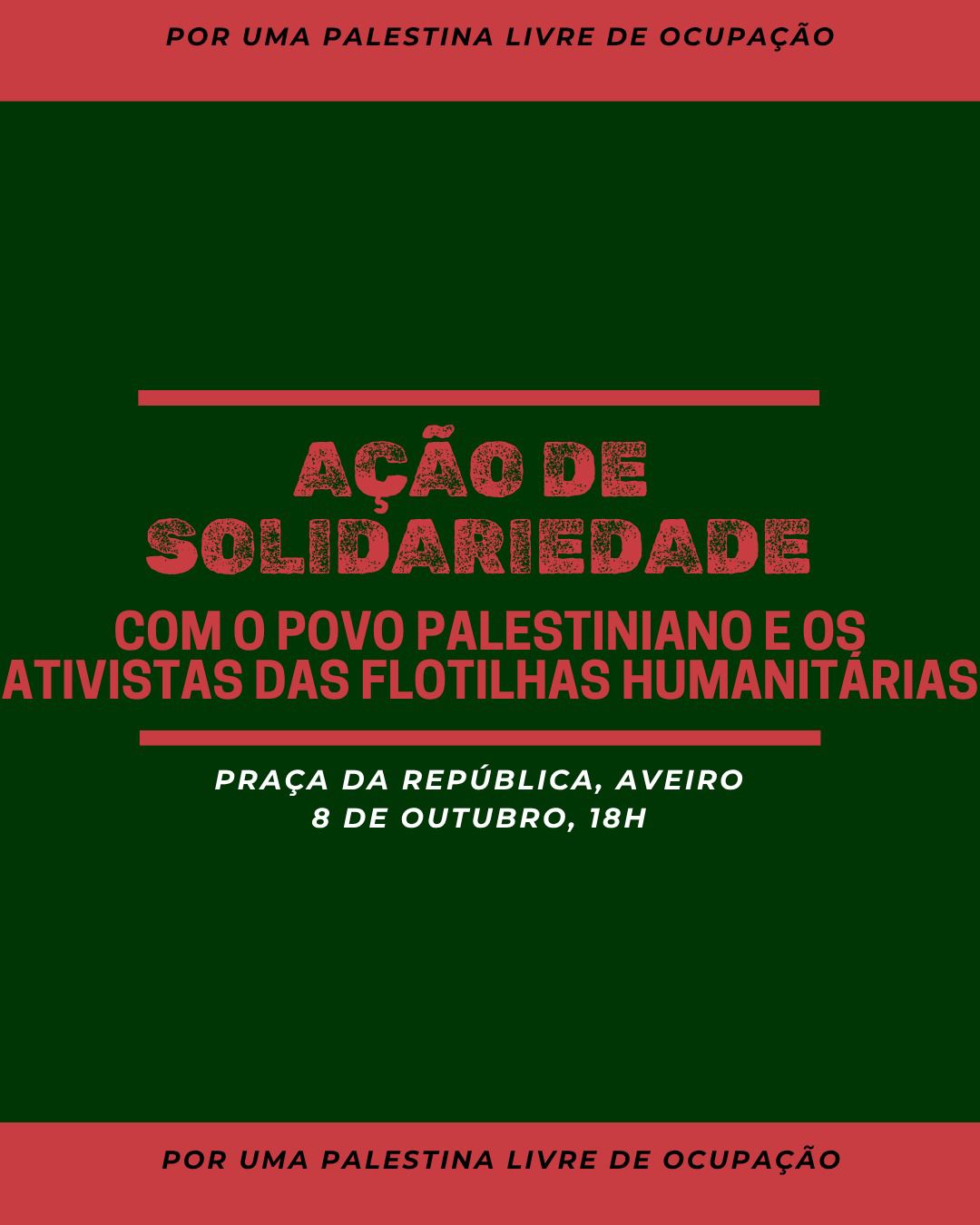 AÇÃO DE SOLIDARIEDADE COM O POVO PALESTINIANO