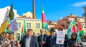Agricultores em protesto contra o Acordo UE-Mercosur